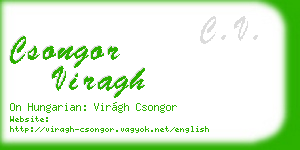csongor viragh business card